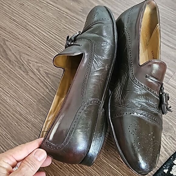 MEZLAN MADE IN SPAIN HAVANA MEN'S SHOES SIZE 12 - Picture 6 of 7